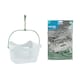 image 1 of JVL Peg Basket with 100 Plastic Clothes Pegs, Assorted Colours