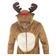 image 4 of Reindeer Christmas Onesie Fancy Dress Costume Unisex Adult Large Brown | L