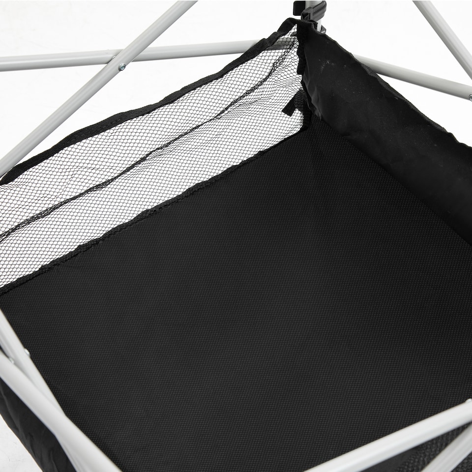 image 1 of Outsunny 70cm Aluminum Roll Top Table w Mesh Bag Camping Outdoor Dining Foldable w Steel Frame Picnic Lightweight Hiking Furniture Desk, Silver