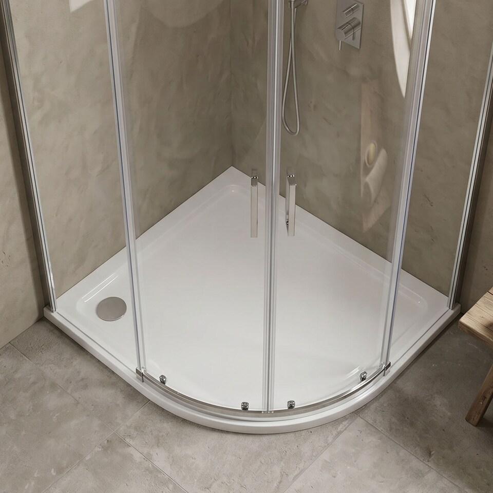 image 1 of Balterley Premium Shower Tray - Right Hand Offset Quadrant | White | White | 1