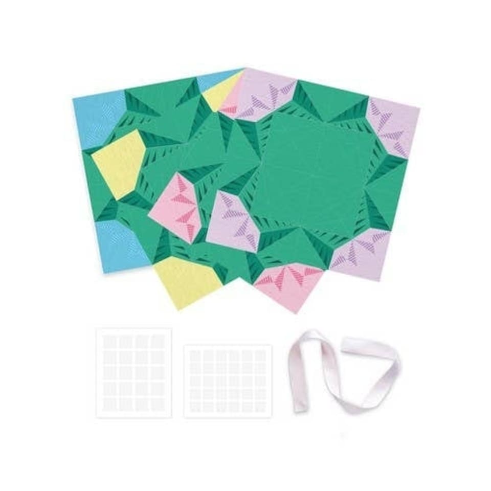 image 1 of Simply Make Origami Wreath, Spring, Single Craft Kit