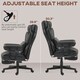 image 6 of HOMCOM Office Chair, Ergonomic Desk Chair with Foot Rest, Black Black