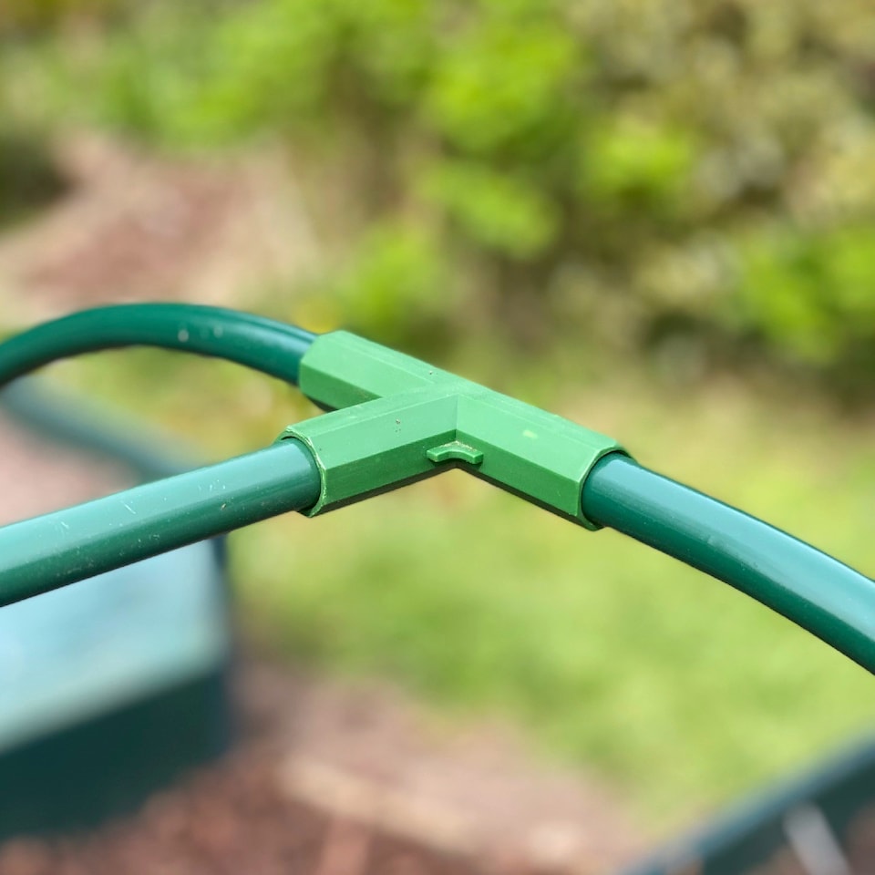 image 1 of GardenSkill Garden Vegs Grow Tunnel Polytunnel & Hoop House Grow Frame Kit 2m L x 1m W x 1m H