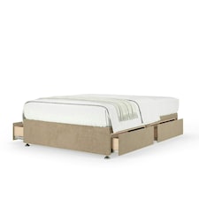 Neptune Spring Mink Naples Velvet 4 Drawer Divan Set Super King