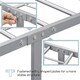image 5 of Yaheetech Metal Platform Bed Frame with Cloud-inspired Design Headboard Silver, 3ft Single
