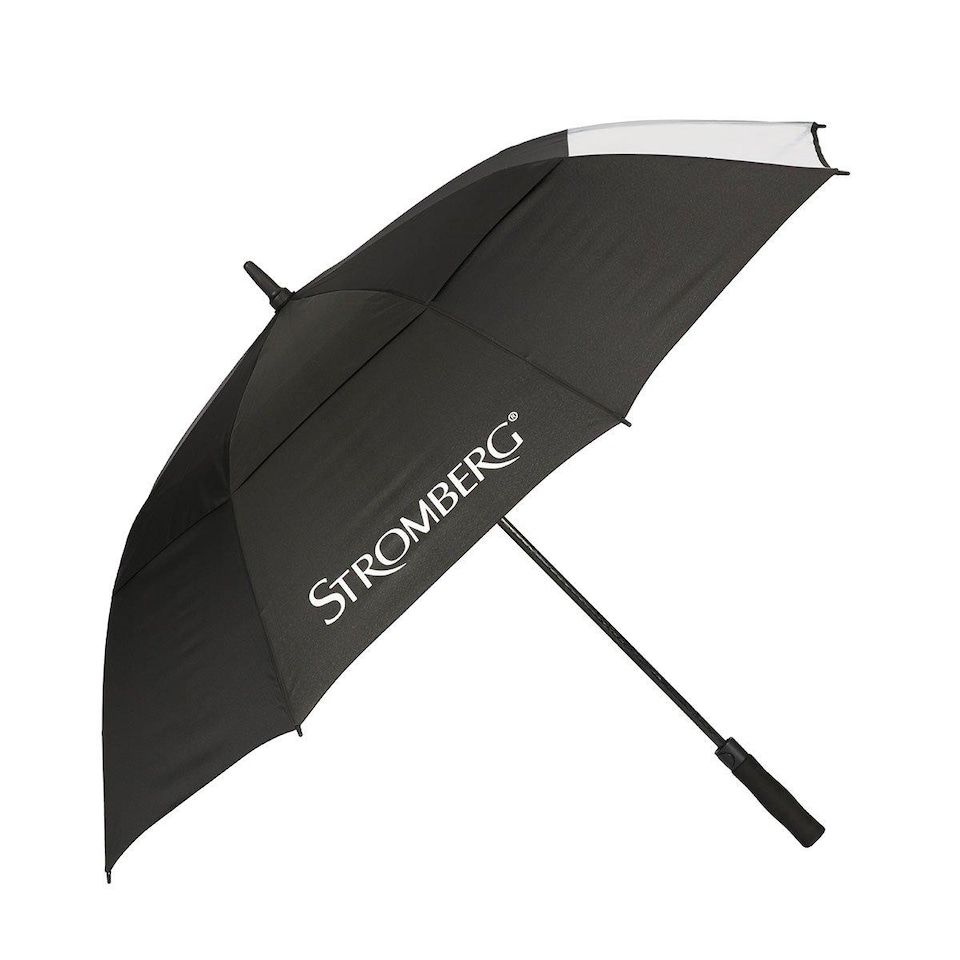 image 1 of Stromberg Clear Panel Golf Umbrella - Black