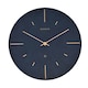 image 1 of Interval Resin Wall Clock 30cm - Navy & Gold Blue | Navy
