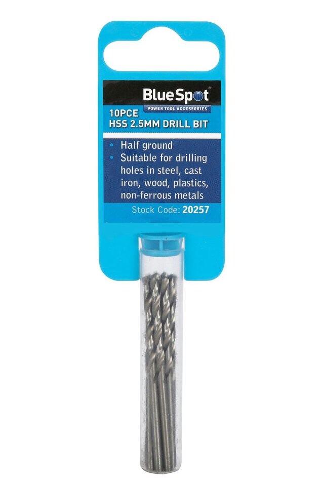 image 1 of Blue Spot Tools - 10PCE 2.5mm HSS Drill Set