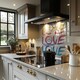 image 2 of Love California Splash Back | White