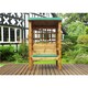 image 4 of Traditional Ewolth Two Seater Arbour With 1 x Bench Cushion Green & 1 x Scatter Cushion Green