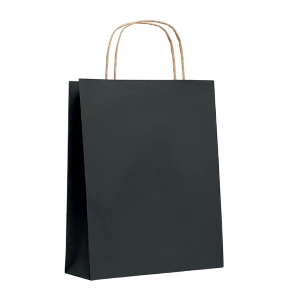 image 1 of MidOcean Paper Tone Paper Gift Bag - Black - 40cm x 32cm x 12cm Black