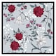 image 2 of Red & white winter floral (Picutre Frame) White | XS