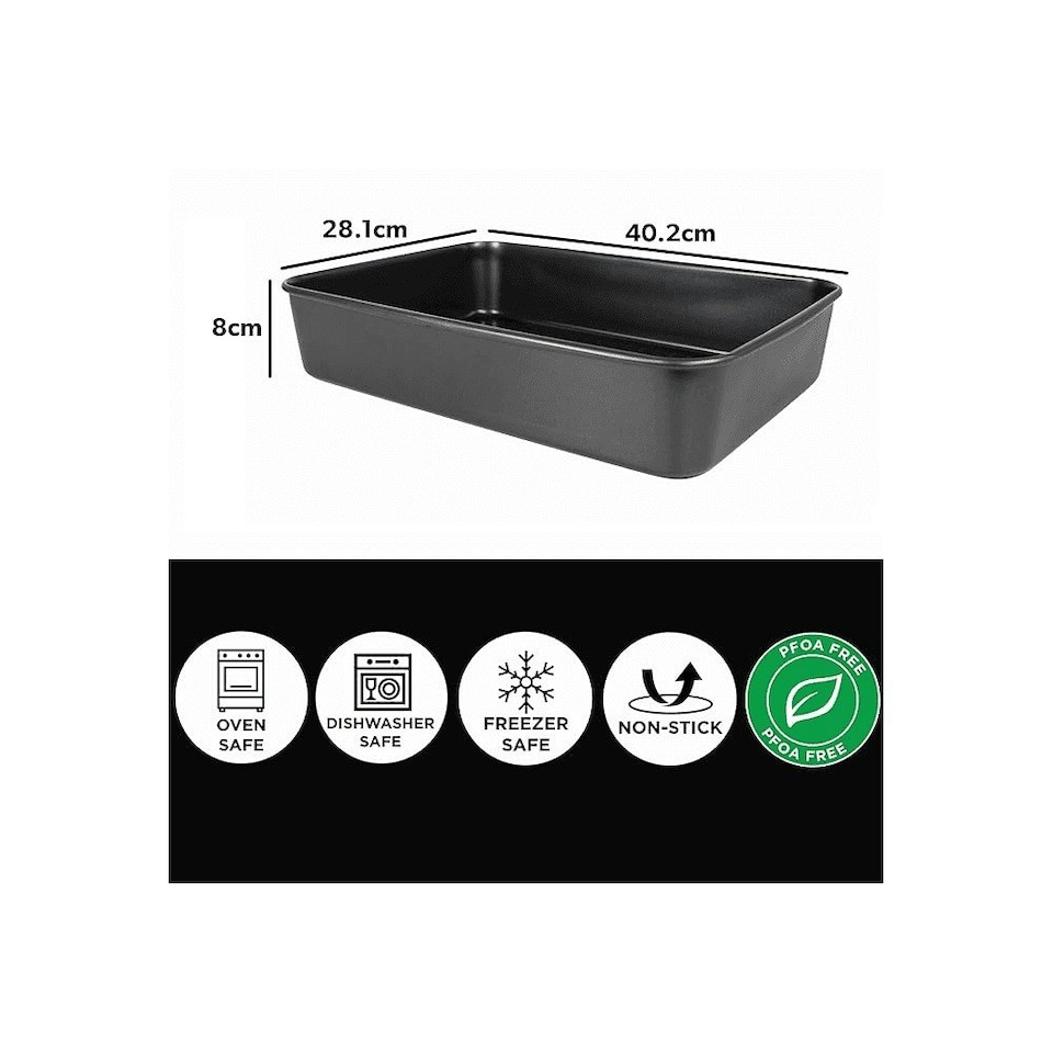 image 1 of Hairy Bikers Extra Large Roasting Tin 0.8mm Black