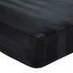 image 3 of Catherine Lansfield So Soft Satin Stripe Fitted Sheet | Black | Double