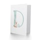 image 2 of Greeting Card Bunny Rabbit Alphabet Letter D New Baby 1st Birthday