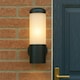 image 4 of CGC HUMERA Round Cylinder Black Outdoor Wall Light Black