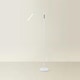 image 3 of ValueLights Daylight Dimmable Gloss White Floor Lamp and Integrated LED 12W White Mix 6000K Bulb | White