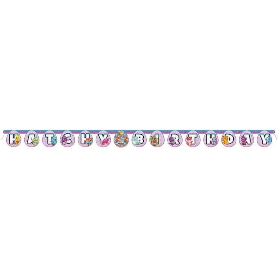 Hatchimals Birthday Banner - Multicoloured - One Size