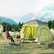 image 7 of Outsunny Instant Camping Tent, 4 Person Easy Setup Dome Tent Grey | Dark Grey