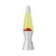 image 1 of ValueLights Razzo Lava lamp Clear Silver Illuminated Decoration and Integrated LED 1W Red Bulb