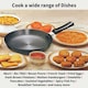 image 2 of Futura 10" Hard Anodised Frying Pan with Lid, Medium, Black