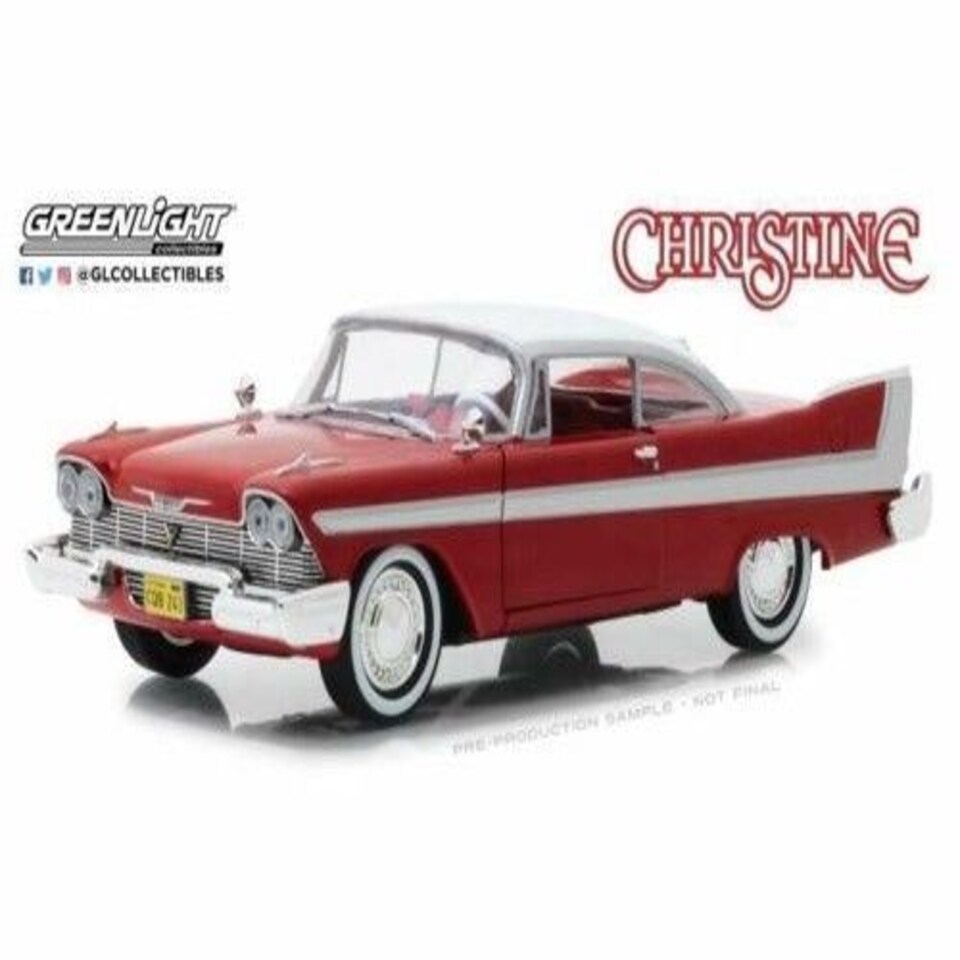 image 1 of Christine 1958 Plymouth Fury - Christine (1983) 1:24 Greenlight 84071