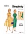 image 1 of Simplicity 9849 Paper Sewing Pattern – Women’s Dresses & Vintage Style, Size U5 (16–18–20–22–24), Intermediate