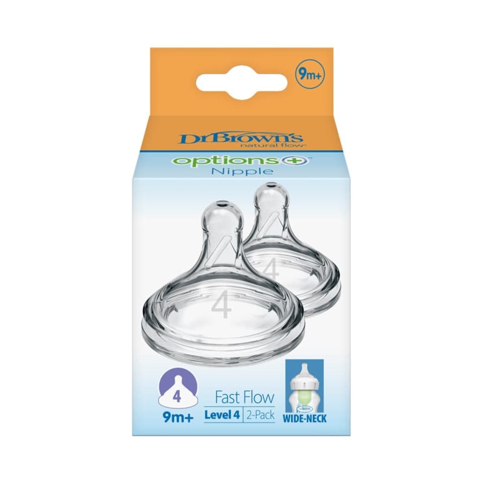 image 1 of Dr. Brown's Options+ Teat 9m+ 2Pk