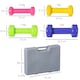 image 7 of HOMCOM 10kg Colourful Dumbbell Weights Set Home Exercising Toning w/ Case Gym
