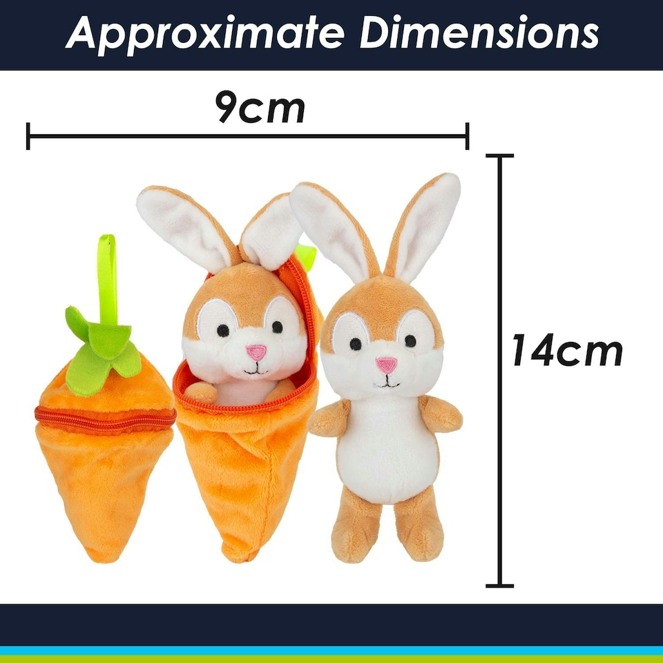 image 1 of Rabbit Brown 14cm Cute Plushie Huggable Cuddly Stuffed Toy 14cm Brown