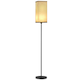 image 6 of HOMCOM Standing Floor Lamp with Linen Shade for Living Room, Bedroom, Black