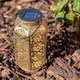 image 1 of ValueLights Solar Lantern Matte Copper Lantern with Copper Oval Shade and Integrated LED .1W Warm White 3000K Bulb