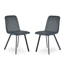 Helmsley Premium Antique Black Dining Chairs - Set of 2