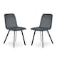 image 1 of Helmsley Premium Antique Black Dining Chairs - Set of 2