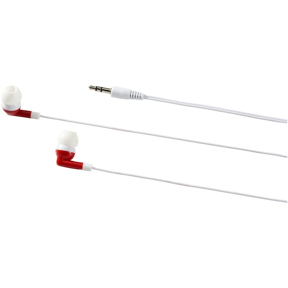 image 1 of Bullet Rebel Earbuds - Red/White - 6 x 6.5 x 1.7 cm
