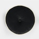 image 4 of OHS Ultra Soft Velvet Round Seat Cushion Pleated Floor Pillow | Multi | Black/White