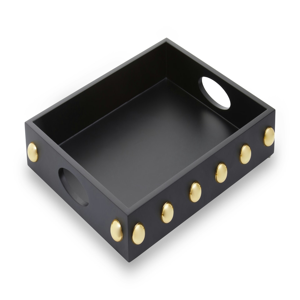 image 1 of Interiors by Premier Frida Black Tray Black
