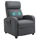 image 6 of HOMCOM Recliner Sofa Chair PU Leather Massage Armcair, Grey