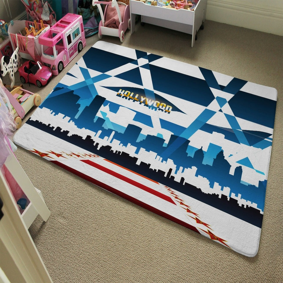 image 1 of Hollywood (Rug) Blue | Medium: 80x150cm