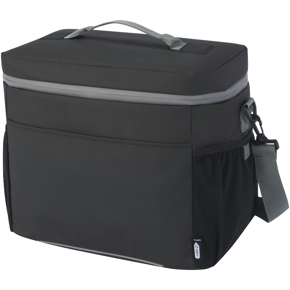 image 1 of Aqua Water Resistant Recycled 22L Cooler Bag - Solid Black - One Size Black