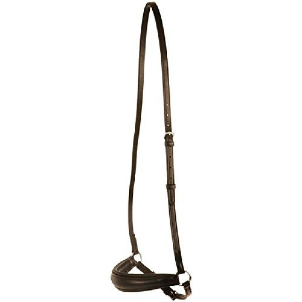 image 1 of Collegiate Leather Drop Noseband IV - Brown - Full