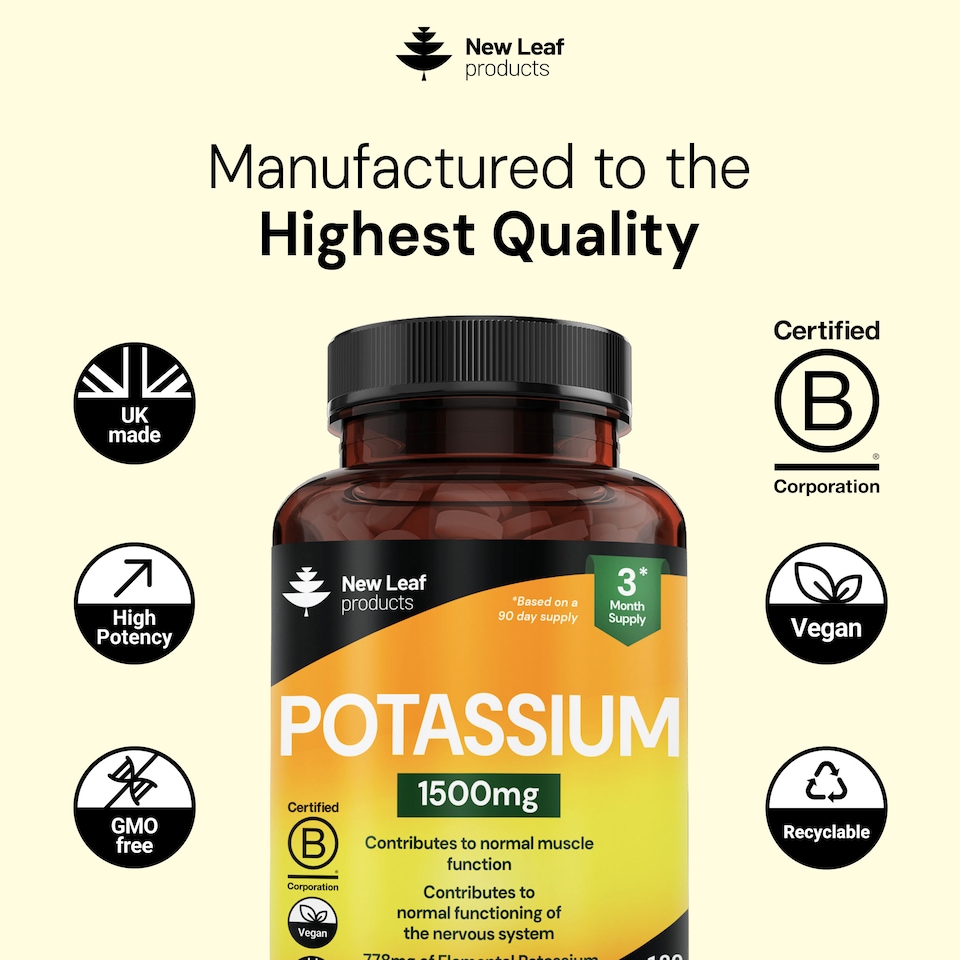 image 1 of Potassium Supplements High Strength - 180 Vegan Electrolytes