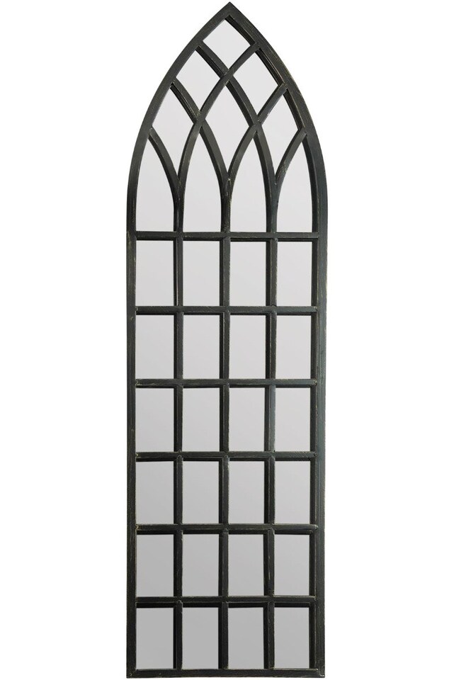 image 1 of Somerley Rustic Arch Large Garden Mirror 160 x 47.5 CM | Multi