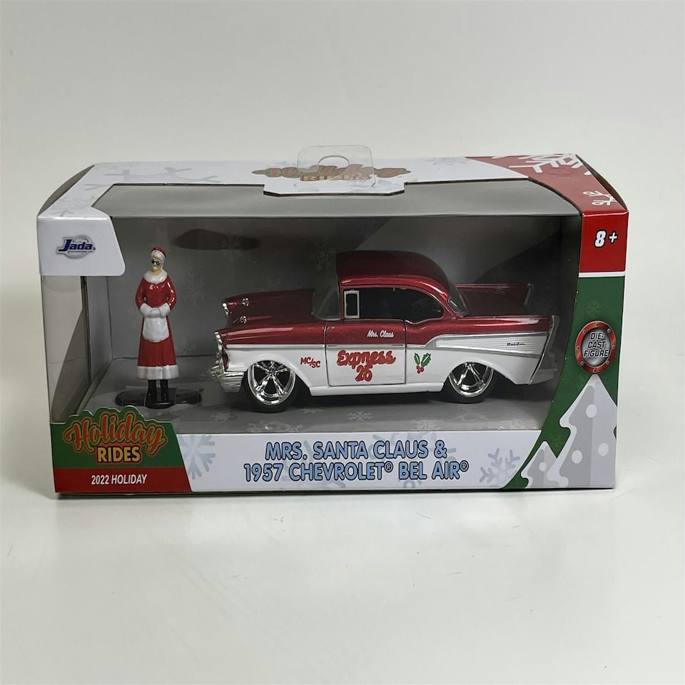image 1 of Mrs Santa Claus and Chevrolet Bel Air 1:32 Scale Jada 253253008