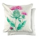 image 1 of Animal Watercolour Printed Cushion 43cm x 43cm Thistle Grey | Grey