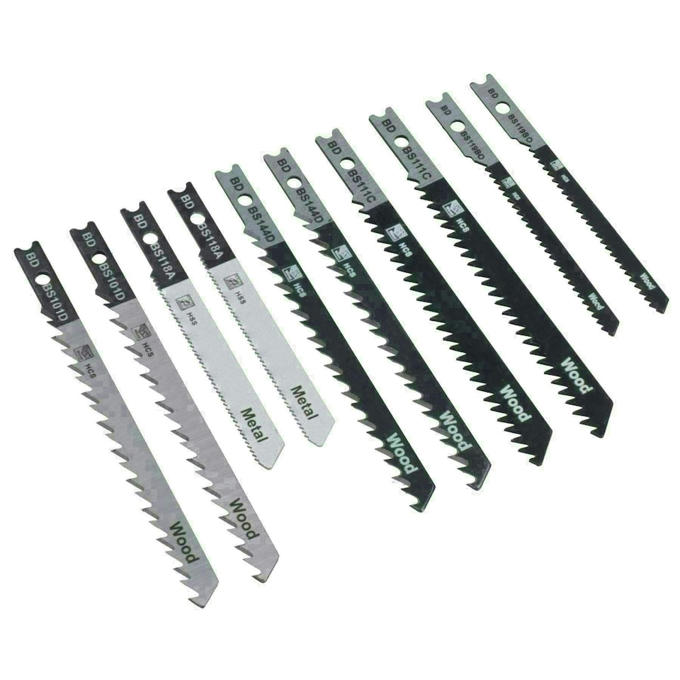 image 1 of HCS + HSS Jigsaw Blade Set With Universal Fitting Fitment for Wood Steel 40pc