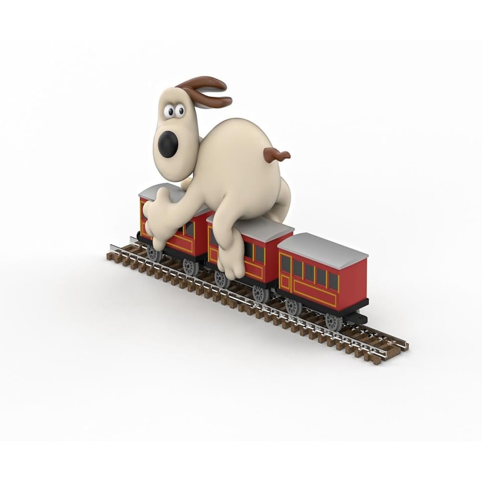 image 1 of Corgi Wallace & Gromit The Wrong Trousers Gromit & Coaches
