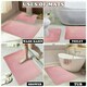 image 8 of VELVETIO Faux Fur Bath Mat Set Shaggy Super Soft Plush Anti Slip PVC Back Grey