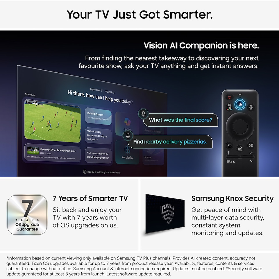 image 1 of Samsung UE50U8020HKXXU 50" U8020H 4K HDR LED Smart TV