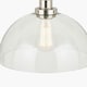 image 6 of Antique Silver Metal and Clear Glass Dome Pendant Clear | Black | W30xD30xH120cm